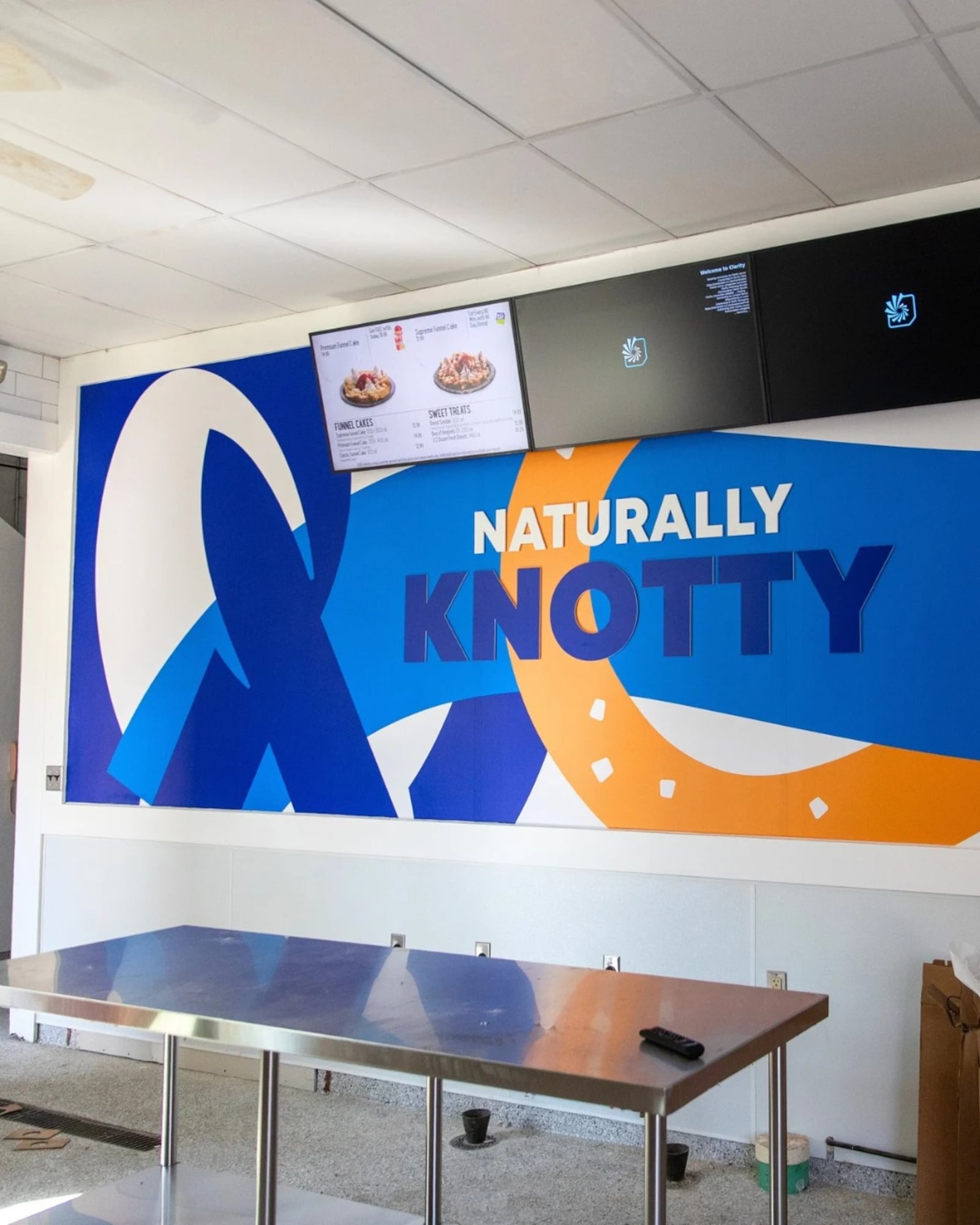 The Auntie Anne’s pretzel shop located within the Rivertown area at Kings Island is set to receive an update. Photo courtesy of Kings Island