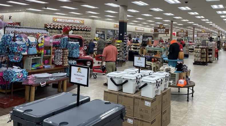 People shop inside Buc-ee's in Richmond, Ky. Buc-ee's has fans who stop in with each road trip because of its brisket, shopping and wall of beef jerky, to name a few reasons people like it. WCPO/CONTRIBUTED