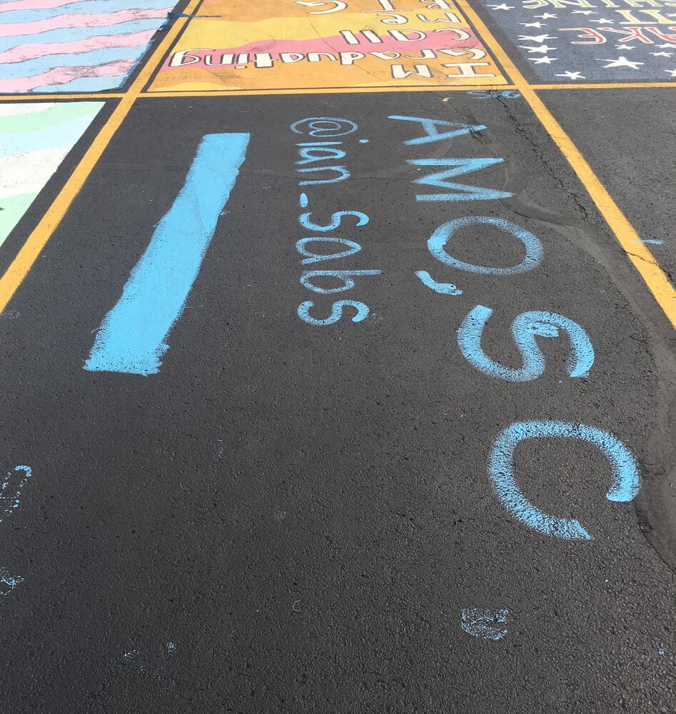 Badin senior parking lot spaces