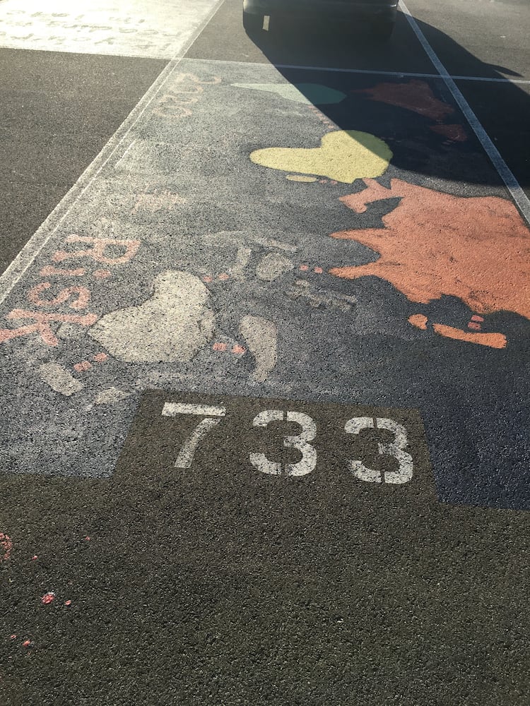Lakota West senior parking spaces