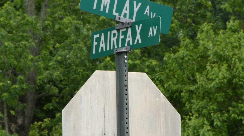 Flooding after rainstorms has been an issue for many homeowners in the Five Points area of Fairfield Twp., including on Fairfax Avenue. But township and Butler County officials say it’s an expensive fix. MICHAEL D. PITMAN/STAFF