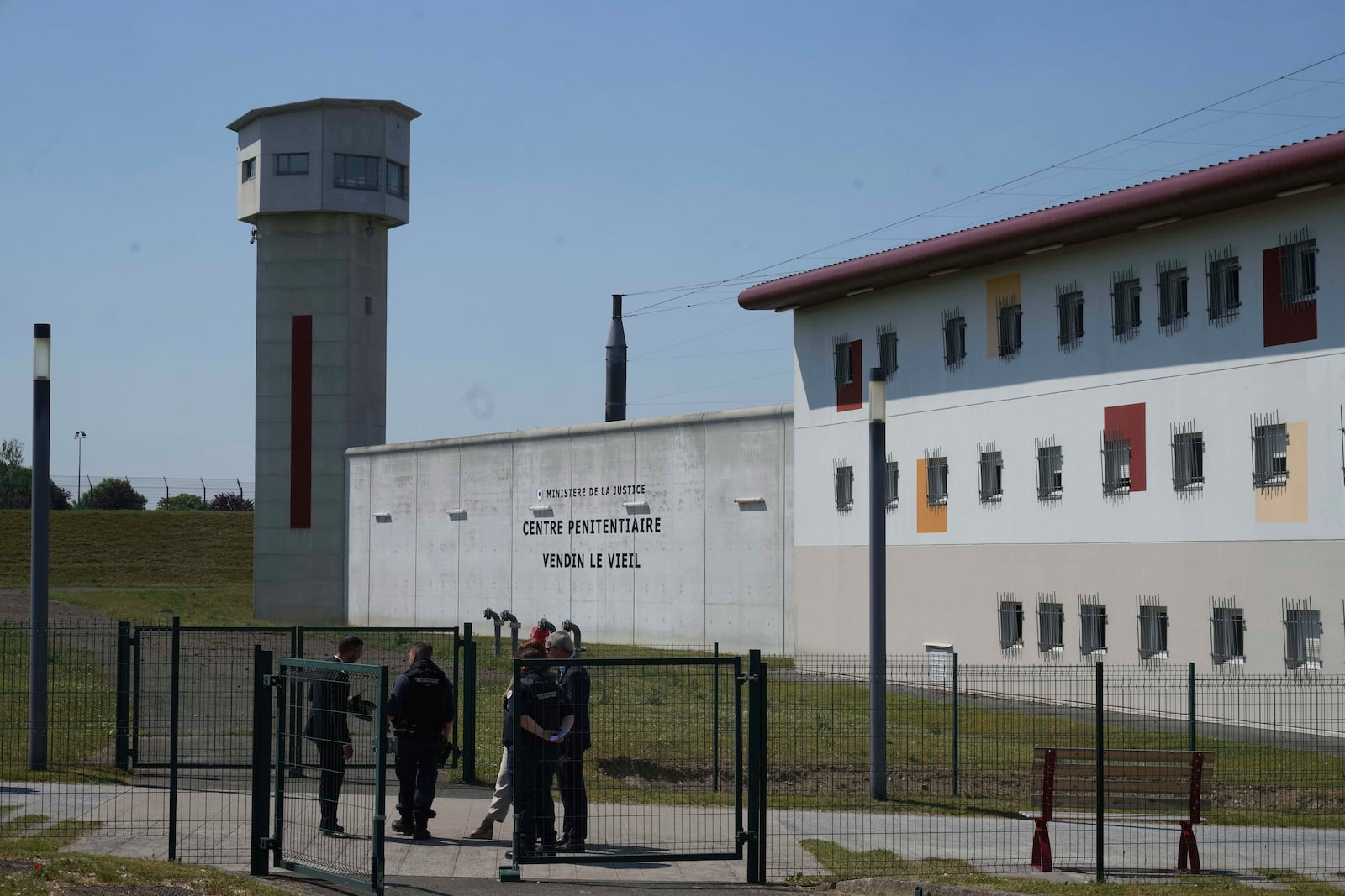 FILE - The Vendin-le-Vieil prison, northern France, May 14, 2025. (AP Photo/Michel Euler, Pool, File)