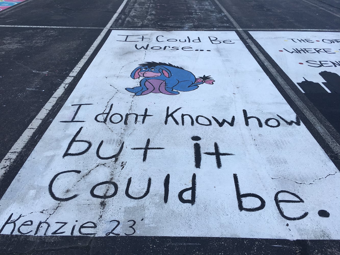 Ross senior parking lot spaces