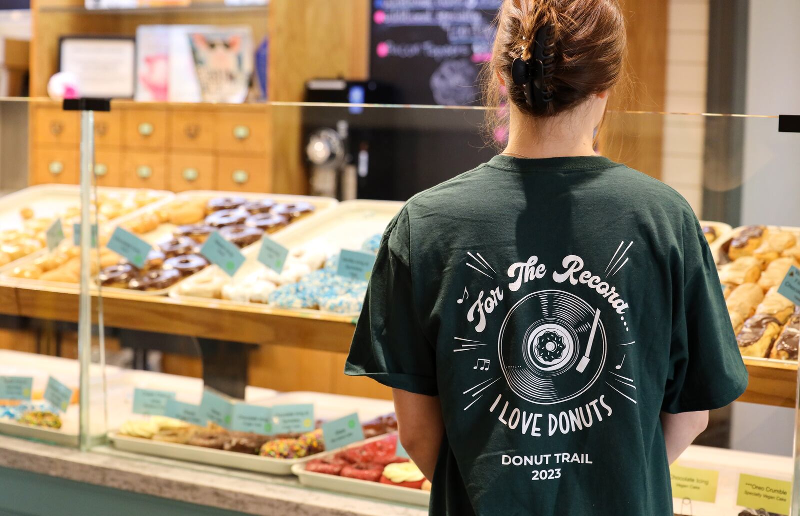 The Butler County Visitors Bureau unveils the 2023 Donut Trail T-shirt. CONTRIBUTED