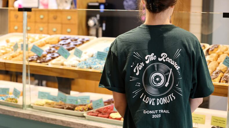 The Butler County Visitors Bureau unveils the 2023 Donut Trail T-shirt. CONTRIBUTED