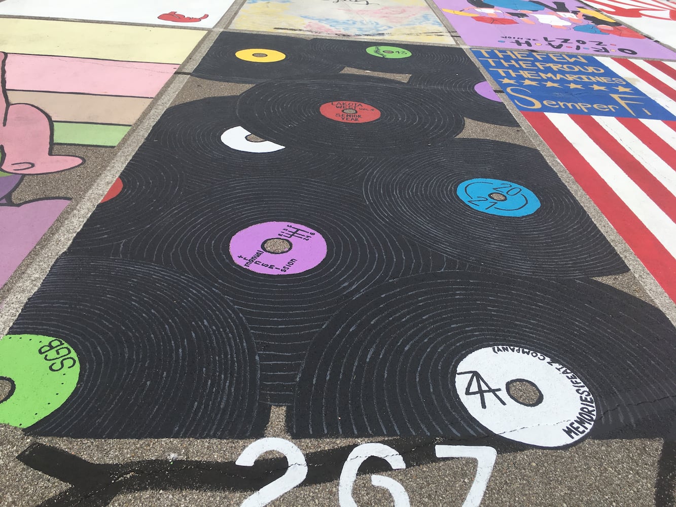 Lakota West High School parking lot spaces