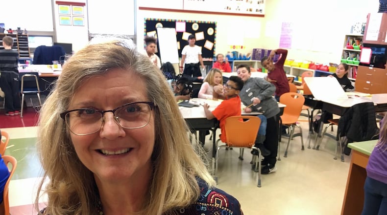 Hamilton Schools’ most veteran teacher - Barbara Riemer - started her first job as a classroom leader in the Butler County school system during the last year of President Jimmy Carter’s presidency. The widely acclaimed teacher shows no signs of slowing down after 39 years with the city schools. (Photo By Michael D. Clark/Journal-News)
