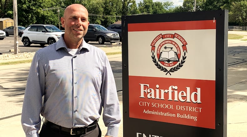 The top financial officer for Fairfield Schools is a rarity in Ohio as one of only three district treasurers who are also former superintendents. Jay Phillips, recently hired treasurer of the 9,000-student Fairfield school system, is the former superintendent of Hamilton County’s Deer Park Schools. (Provided)