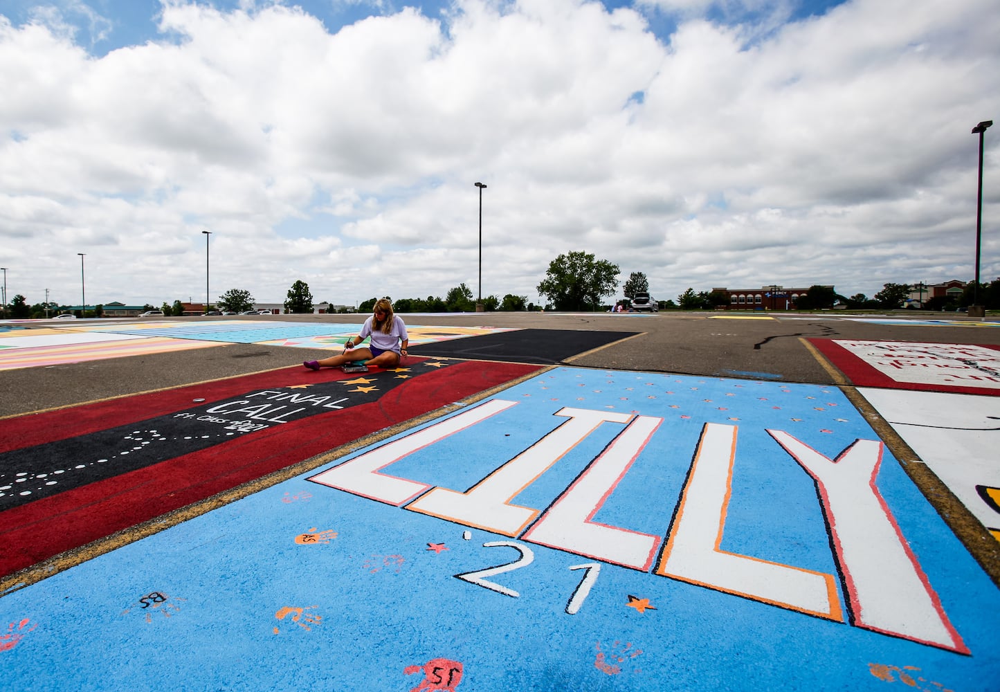 081220 Lakota East parking spot painting