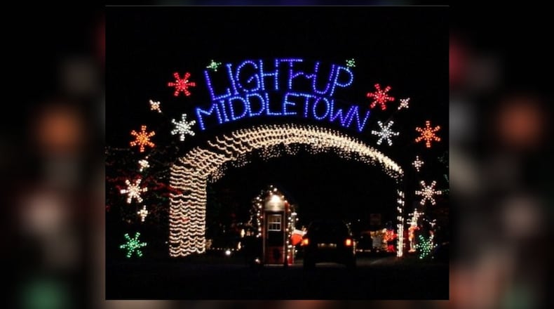 Light Up Middletown will be open Nov. 28-Dec. 31. CONTRIBUTED