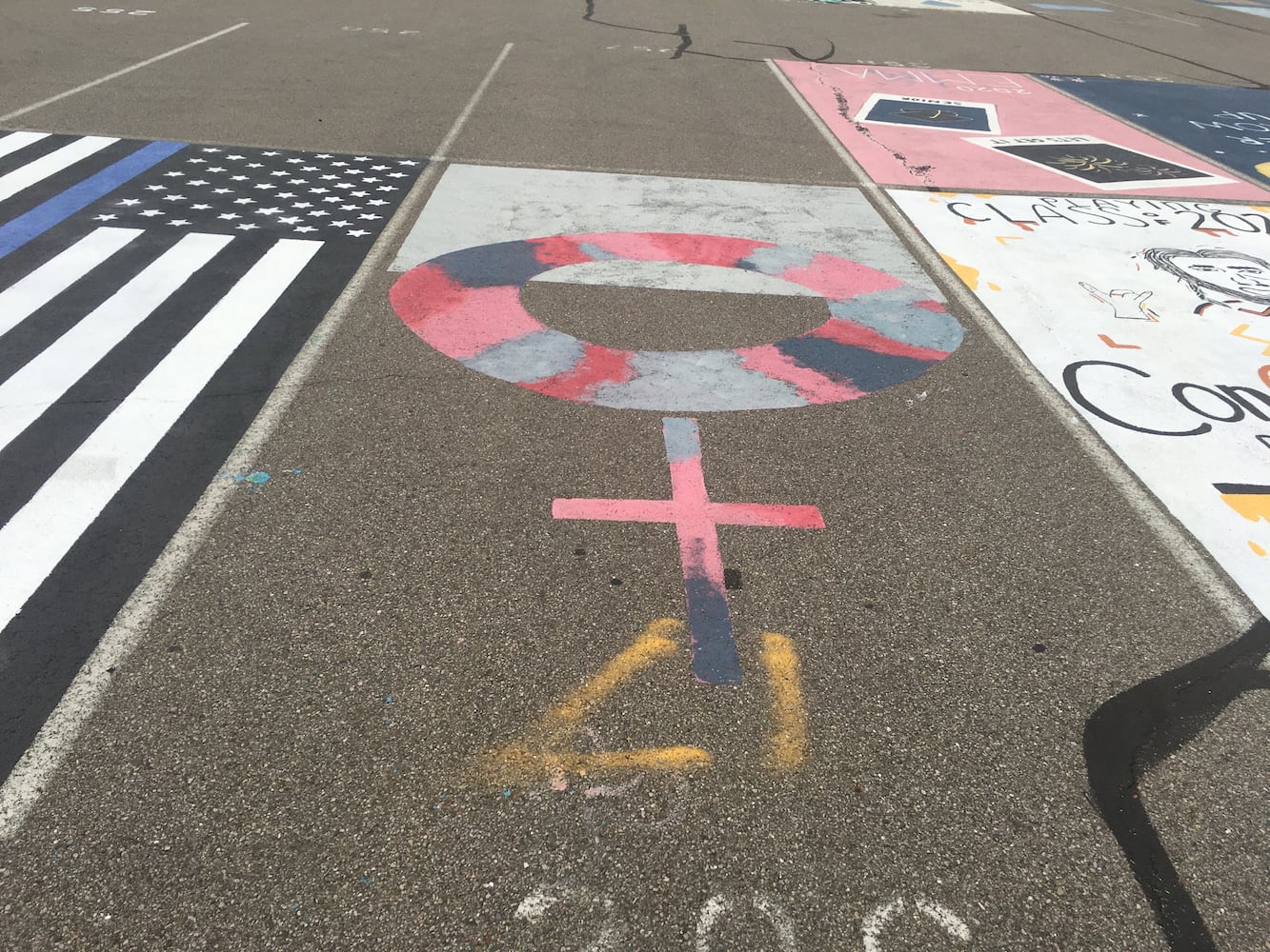 Lakota West High School parking lot spaces