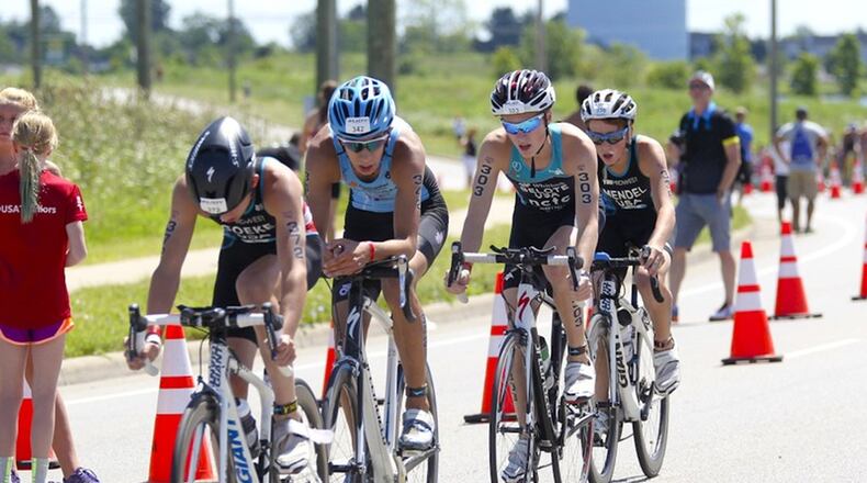 Triathletes across the U.S. compete in the USA Triathlon Youth and Junior National Championship this weekend at Voice of America MetroPark.