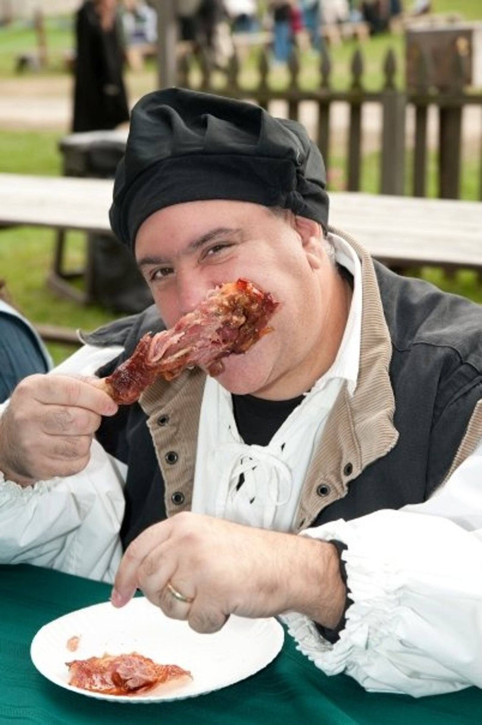 Turkey legs are a favorite at the Ohio Renaissance Festival. CONTRIBUTED