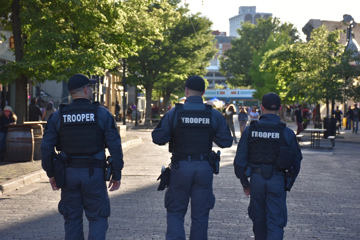 Police presence in Oregon District during NATO assembly