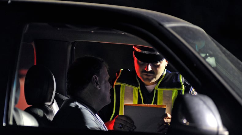 The Butler County OVI Task Force will be conducting an OVI checkpoint tonight, July 11, staring at 6 p.m. in Middletown. NICK GRAHAM/STAFF