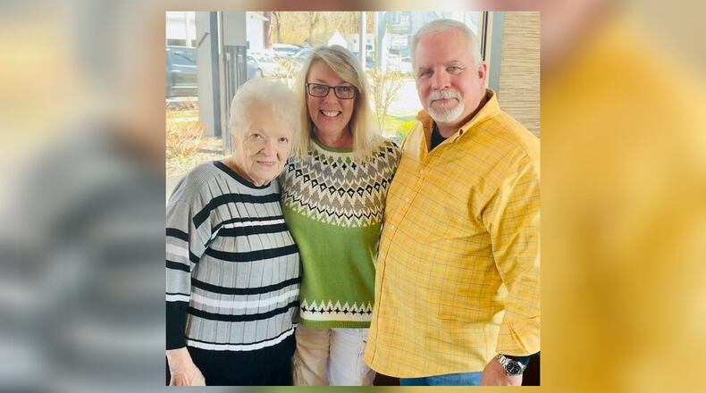 Pat McCoy’s mother Delores McCoy (left), Cheryl Sottile and McCoy got together last month in Fairfield. CONTRIBUTED