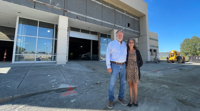 Shooters Sports Grill is expected to open on NW Washington Boulevard in early 2024 with a grand opening hopefully before the Super Bowl. Pictured are franchisees Todd and Alison Helton. MICHAEL D. PITMAN/STAFF