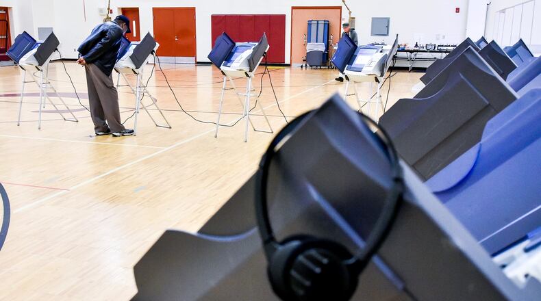 Butler County has around 1,600 touch-screen voting machines, which records a voter’s ballot to a unique card inserted into the machine. Between 1,200 and 1,300 are sent to polling locations for elections.