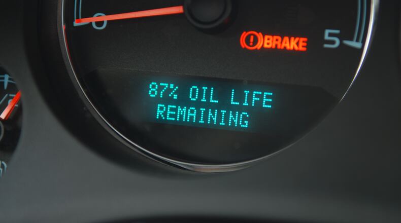 Many oil life monitors (OLM) display the useful life of the engine oil in percent. CONTRIBUTED