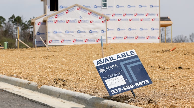 Arbor Homes on South Wolf Creek Pike is one of several housing developments in Brookville with construction of new homes in progress. Last week, the House released a new package of property tax reforms that would among other things erase guaranteed inside millage for cities, counties, schools and villages and force them to rely on other revenue streams like income and sales tax. BRYANT BILLING / STAFF