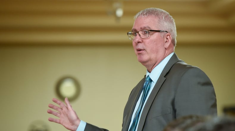 Middletown Division of Police Chief Rodney Muterspaw (pictured) suspects recent shootings in the city are linked to drugs. NICK GRAHAM/STAFF