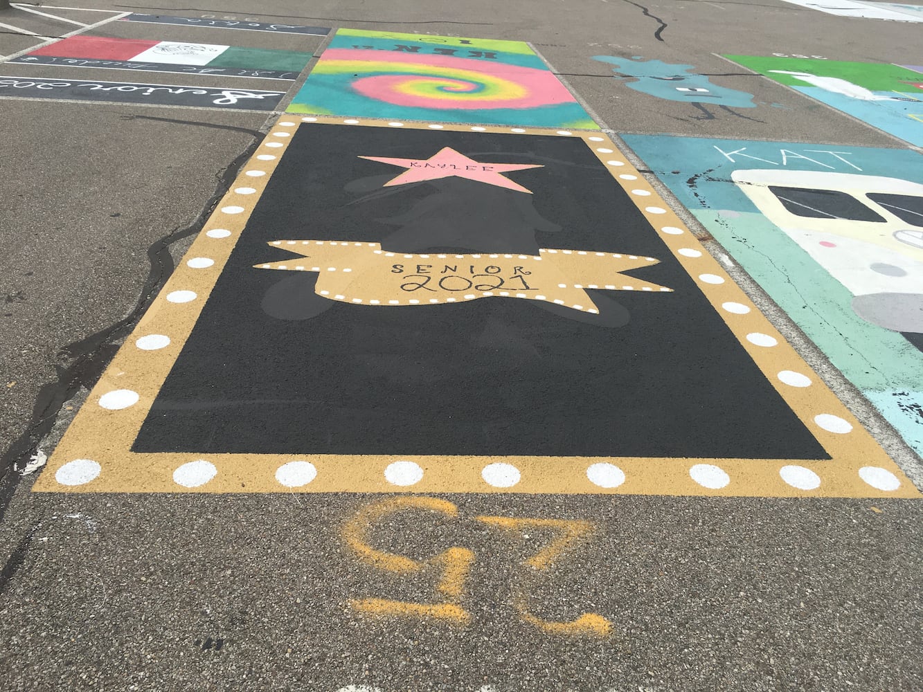 Lakota West High School parking lot spaces