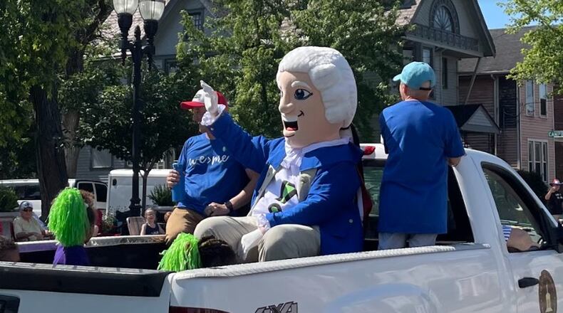 "Xander" is the mascot for the 17Strong group in Hamilton, Ohio. STAFF PHOTOS