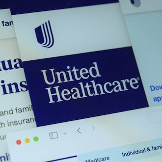 Pages from the United Healthcare website are seen on a computer screen in New York on Feb. 29, 2024. (AP PHOTO/PATRICK SISON)