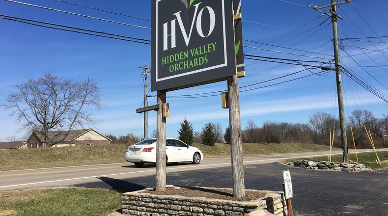 Hidden Valley Orchards, former Hidden Valley Fruit Farm, in Warren County has new owners and has applied for a liquor license.