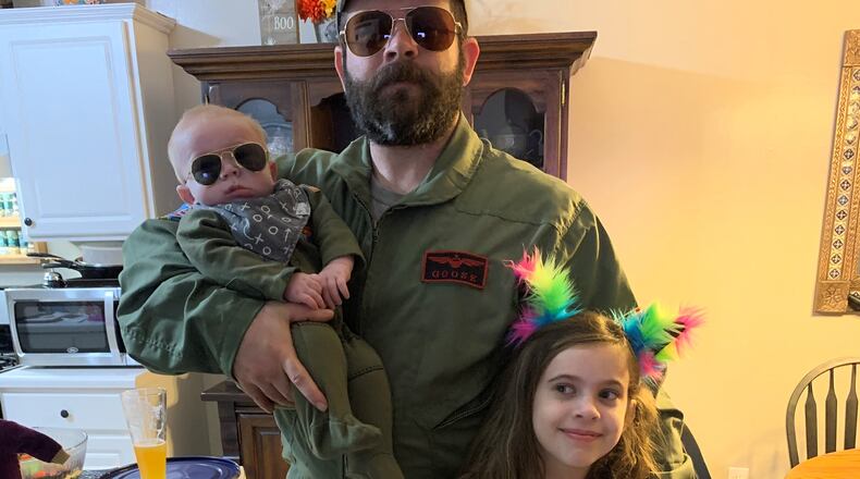 John Kremer with his two children, the “Lil Dude,” as he calls his 23-month old son John Lance and daughter Adalyn who’ll be 11 in September. CONTRIBUTED