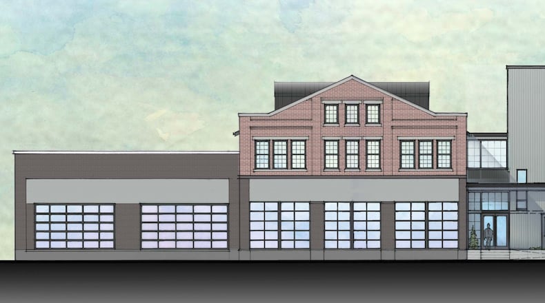 An exterior rendering of the Madison on First development planned for the Waster Street District in downtown Dayton, via Crawford Hoying. CONTRIBUTED