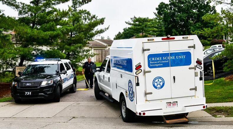 Fairfield police were called to the 1500 block of Gelhot Drive at 5:59 a.m. June 22 for a domestic dispute. Officer Bryan Carnes, a three-year veteran of the force, broke open the door to the residence and bathroom, where a man was stabbing a woman, according to the investigation. In an attempt to stop the stabbing, Carnes fired two shots, striking Logan A. Williamson, 37, who died at the scene. The stabbing victim, 37-year-old Michelle R. Henry, later died at Mercy Hospital-Fairfield. NICK GRAHAM/STAFF