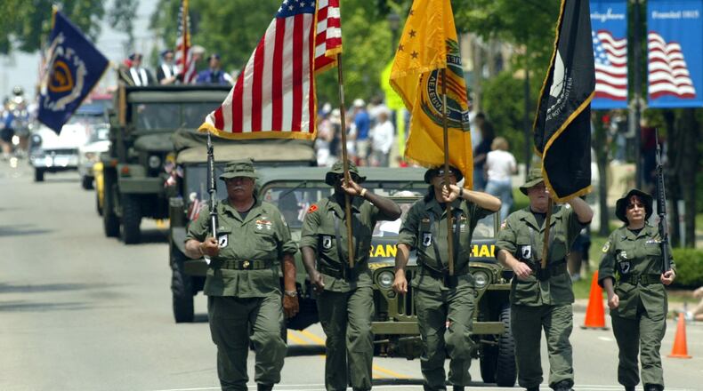 Springboro canceled this year’s Memorial Day Parade. The Vietnam Veterans of America Miami Valley Chapter 97 lead the Memorial Day parade down Main Street in Springboro in this 2003 file photo.