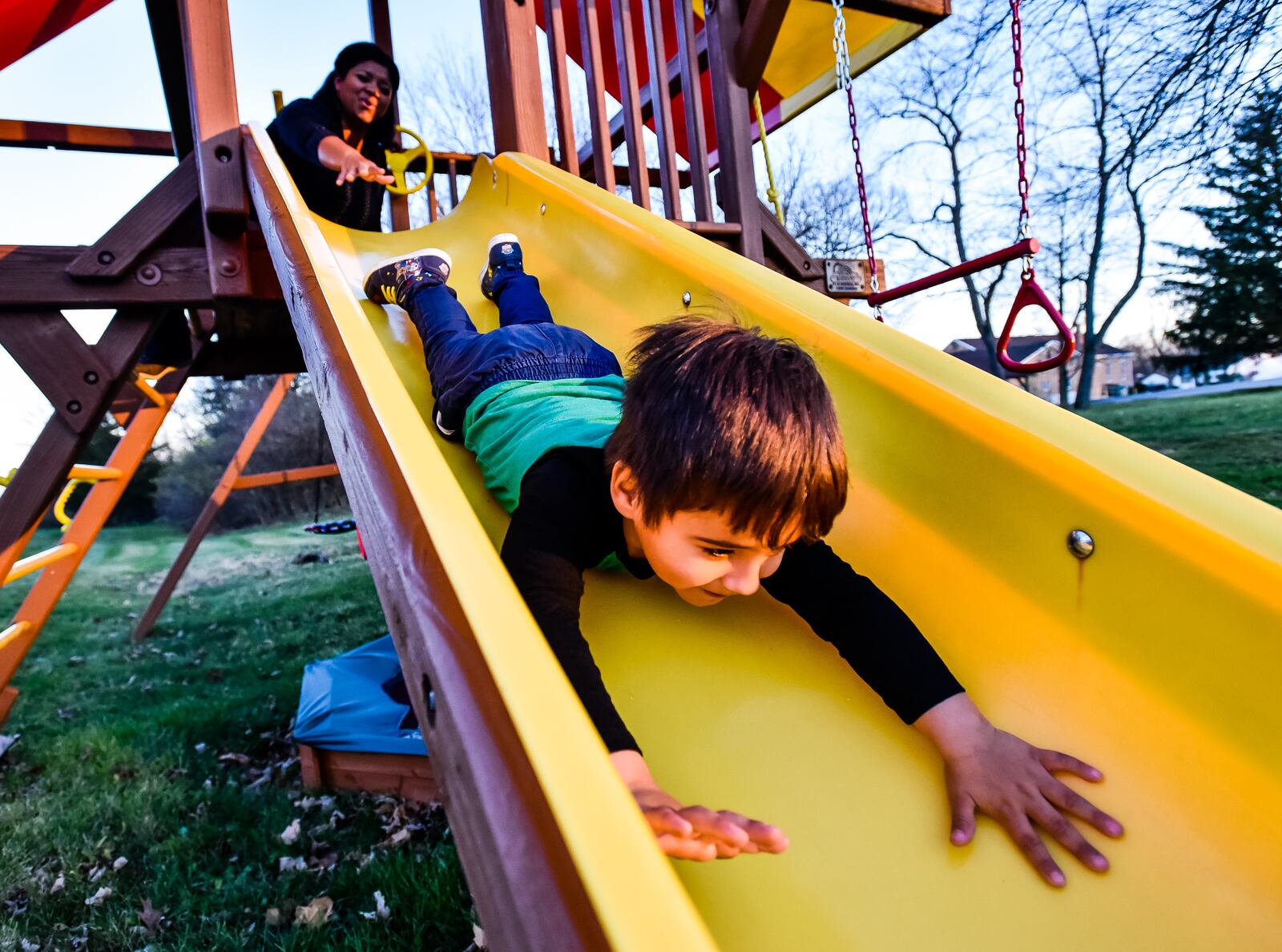 Sharon Reetz, of Monroe, made the decision to quit her job and stay at home with her son, Esteban, 3, and start her own business. NICK GRAHAM / STAFF