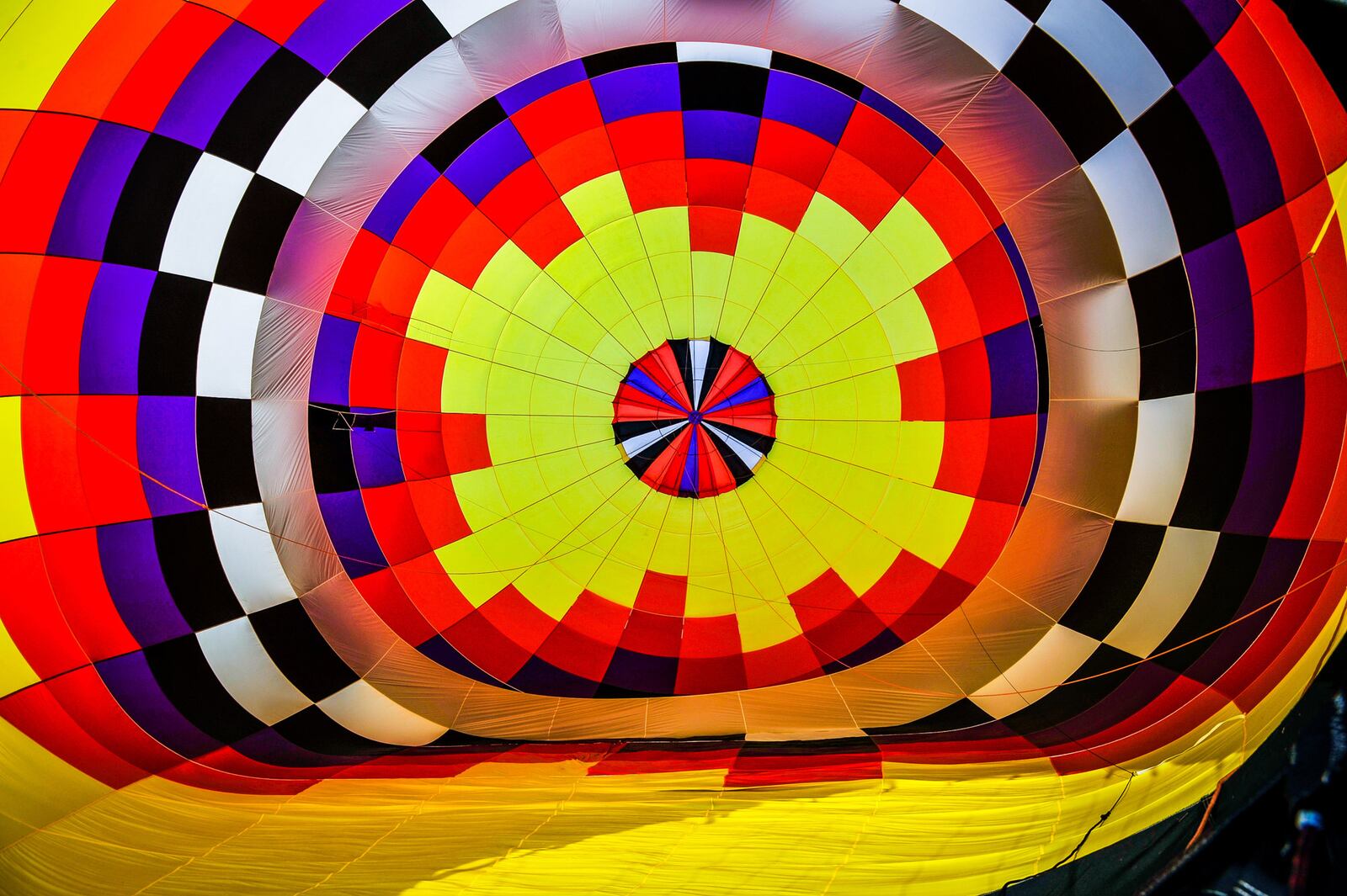 Sean Askren's hot air balloon "Bohica" is inflated during a media preview before the Ohio Challenge Hot Air Balloon Festival at Smith Park in Middletown. The event returns to Smith Park July 16-17 after the 2020 event was cancelled due to coronavirus pandemic concerns. NICK GRAHAM/STAFF