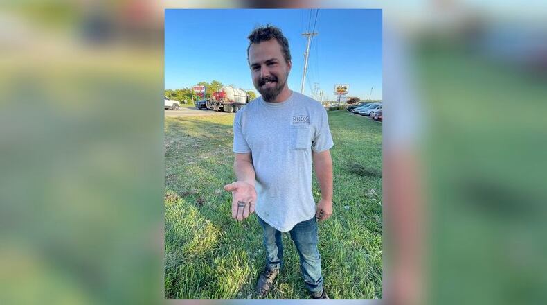 Kyle Knox, a Jergensen employee on his day off, found a wedding ring belonging to his co-worker, Damion Winkler, who was injured at the site on Main Street in Hamilton. CONTRIBUTED