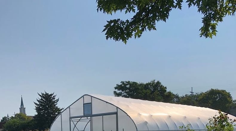 A Kentucky company built this greenhouse-type structure for Hamilton Urban Garden Systems. It was financed almost completely by a federal agriculture grant. PROVIDED