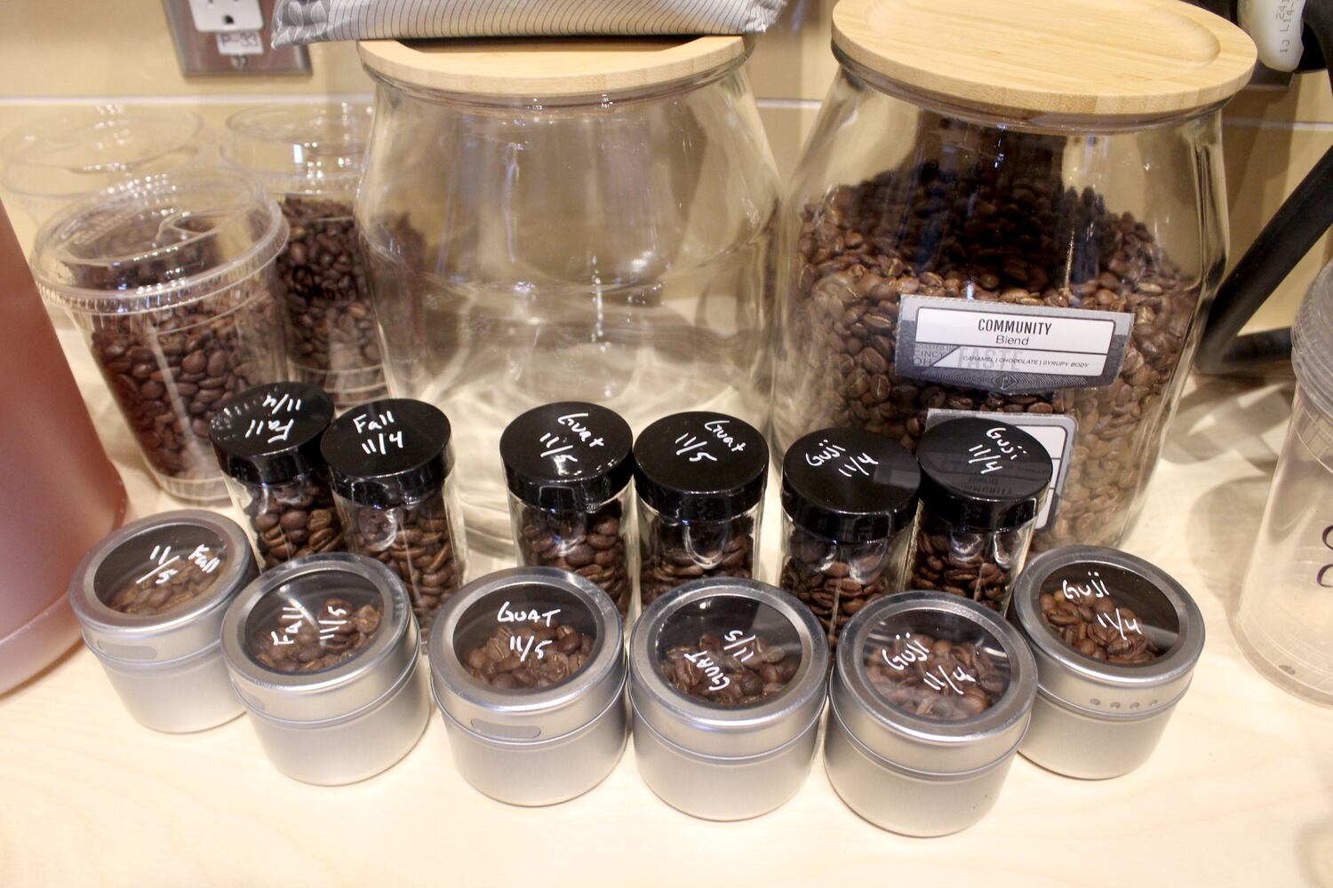 PHOTO:  look inside of the new Ghostlight Coffee shop location next to Old Scratch Pizza