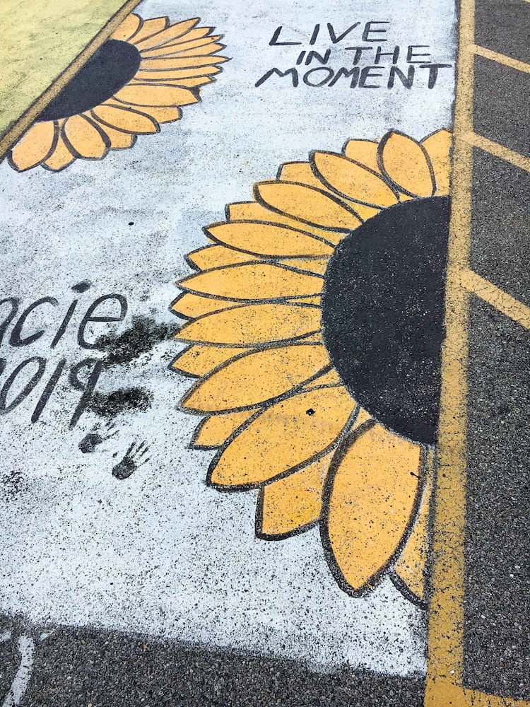 PHOTOS Lakota East seniors paint parking spots