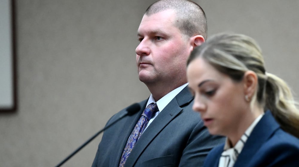 Casey Gilpin, 47, of Mason, is charged with six felony counts related to tampering with evidence. He's pictured with his attorney, Chelsea Panzeca, on Thursday, Dec. 11, 2025, in Butler County Judge Keith Spaeth's courtroom. He'll be back in court on Jan. 8. MICHAEL D. PITMAN/STAFF