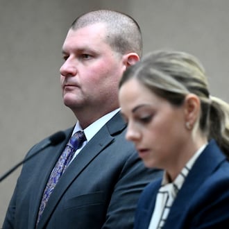 Casey Gilpin, 47, of Mason, is charged with six felony counts related to tampering with evidence. He's pictured with his attorney, Chelsea Panzeca, on Thursday, Dec. 11, 2025, in Butler County Judge Keith Spaeth's courtroom. He'll be back in court on Jan. 8. MICHAEL D. PITMAN/STAFF