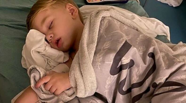 2-year-old Wilder Jackson was hospitalized at Dayton's Children's Hospital for days as he suffered three different viruses at the same time. ABC NEWS/WCPO/CONTRIBUTED