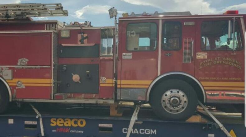 A retired Middletown fire truck recently arrived in the Caribbean nation of St. Vincent and The Grenadines. The truck was donated by the city of Middletown and shipped by a flatbed truck to New Jersey where it was shipped to Kingstown, which is the capital and chief port. Officials said after the fire truck cleared customs, the policy was to put the vehicle into service immediately. CONTRIBUTED