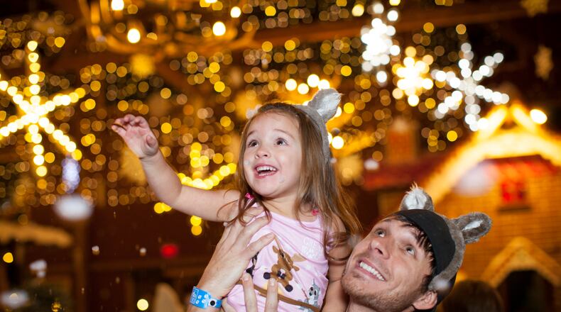 Snowland brings the magic of the holiday season to life at Great Wolf Lodge Mason. (Photo credit: Great Wolf Lodge.)