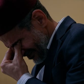 Ayman Soliman leads a prayer service at the mosque in Clifton. Soliman was detained for more than 70 days this summer after his asylum status was revoked. He says he's sharing his story now because of the immigrants he met in jail. KEITH BIERYGOLICK/WCPO