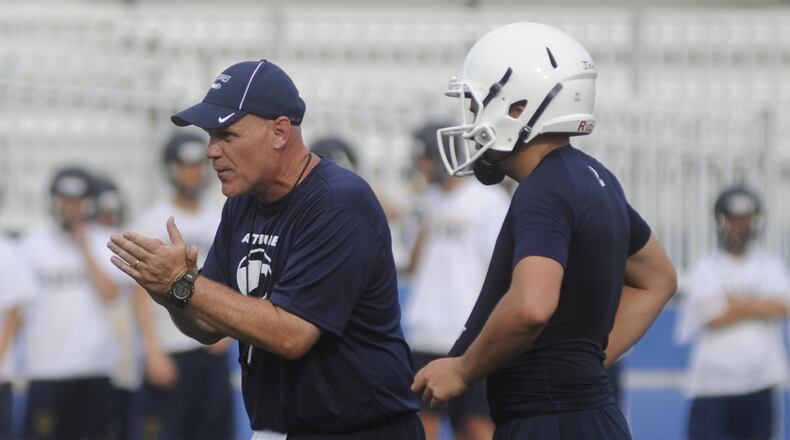 Dave Miller left a successful program at Covington to become Fairmont’s head football coach in 2016. MARC PENDLETON/STAFF