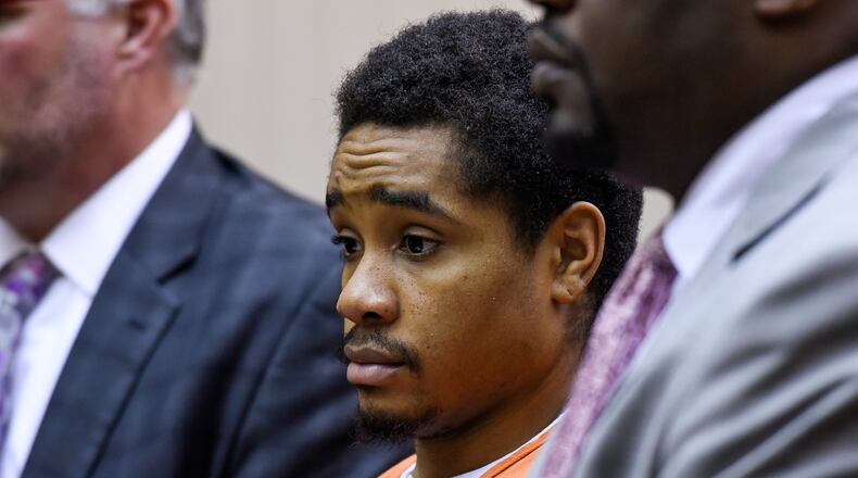 Michael Grevious II, 24, of Maple Avenue is one of four who was facing the death penalty if convicted in the murder-for-hire shooting that happened after a fatal shootout at the former Doubles Bar on Hamilton’s west side. NICK GRAHAM/STAFF