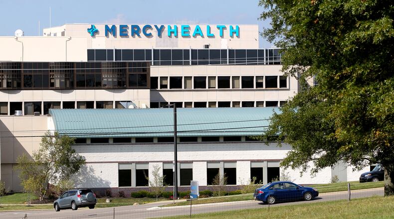 Mercy Health Foundation-Cincinnati has approved the distribution of up to $640,000 in grants and capital support for COVID-19 expenses that Mercy Health has incurred. Pictured is Mercy Health-Fairfield Hosptial. FILE