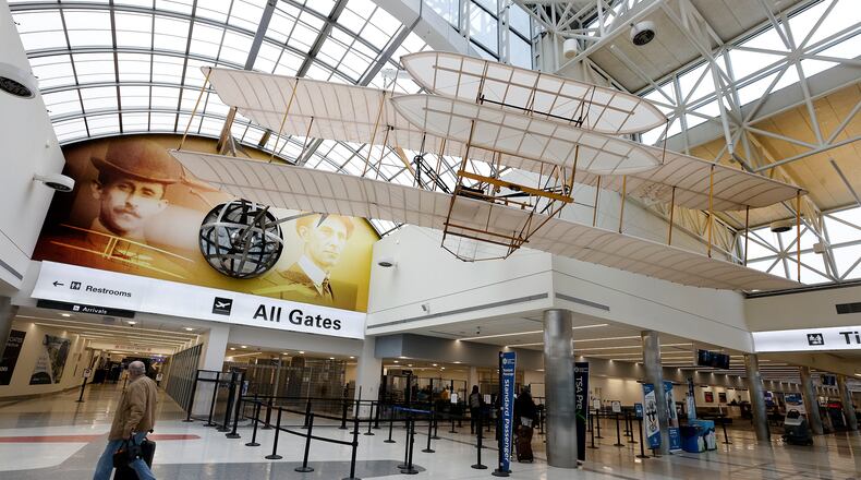 Dayton International Airport, Wednesday, Feb. 12, 2025. MARSHALL GORBY\STAFF