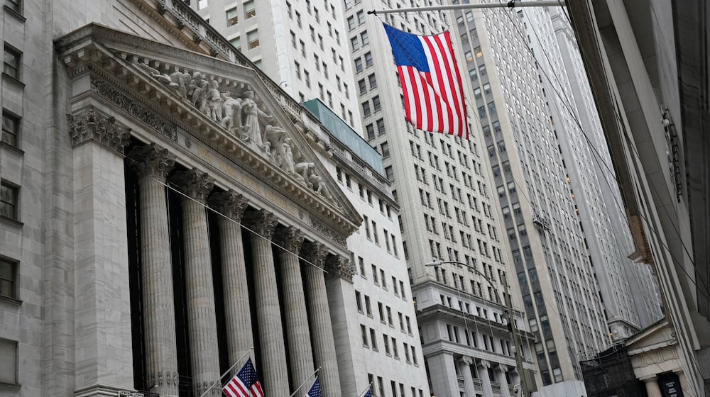The New York Stock Exchange is seen in New York, Friday, March 6, 2026. (AP Photo/Seth Wenig)